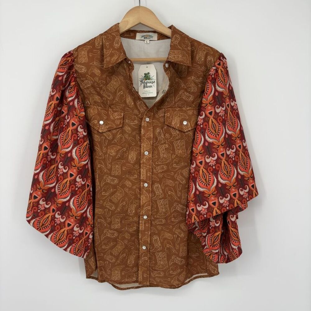 Turquoise Haven Bell of the Blossom Top-Western